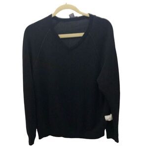 Tommy Bahama Reversible Sweater Size Medium (M) Black Grey 100% Cotton